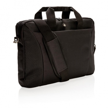 Logotrade promotional product picture of: Swiss Peak 15.4” laptop bag, black