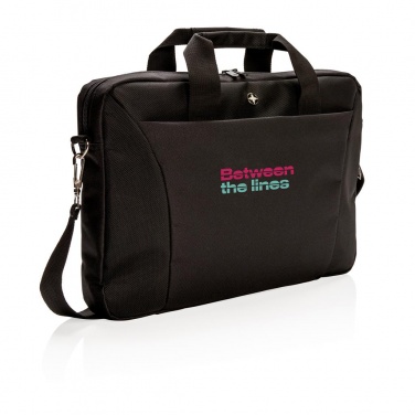 Logo trade promotional merchandise picture of: Swiss Peak 15.4” laptop bag, black