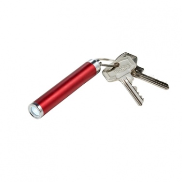 Logo trade promotional merchandise photo of: Pocket LED torch, Red