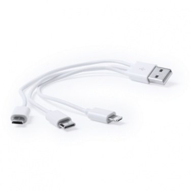 Logo trade promotional items picture of: Charging cable, blue box