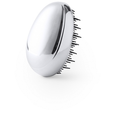 Logo trade promotional merchandise photo of: Anti-tangle hairbrush, Silver