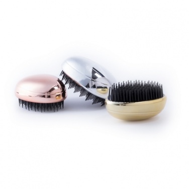 Logo trade promotional giveaways picture of: Anti-tangle hairbrush, Silver