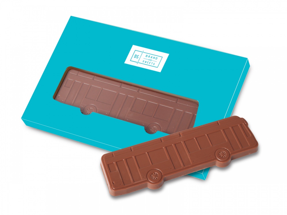 Logo trade promotional giveaways image of: Chocolate in individual shape