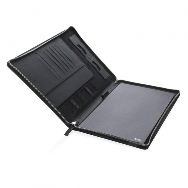 Logo trade promotional items picture of: Swiss Peak Heritage A4 portfolio with zipper, black