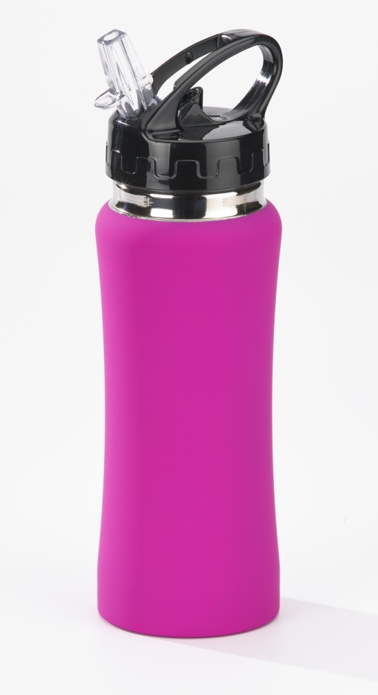 Logo trade promotional merchandise picture of: WATER BOTTLE COLORISSIMO, 600 ml, lilac