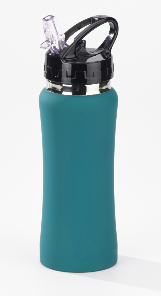 Logotrade corporate gift picture of: WATER BOTTLE COLORISSIMO, 600 ml, turquoise