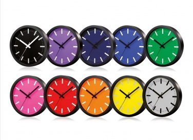 Logo trade corporate gifts picture of: WALL CLOCK SAINT-TROPEZ, purple