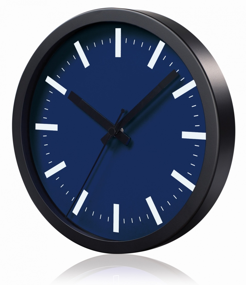 Logotrade promotional giveaway picture of: WALL CLOCK SAINT-TROPEZ, navy blue