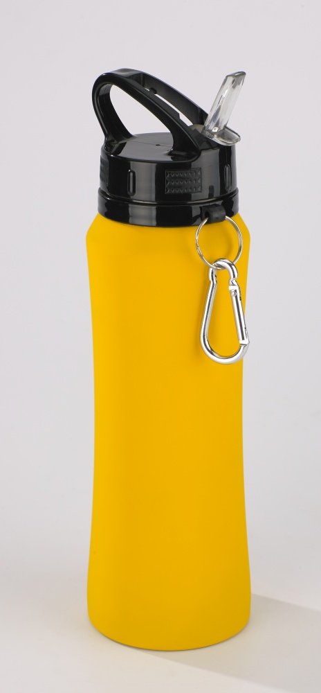 Logo trade promotional merchandise image of: Water bottle Colorissimo, 700 ml, yellow