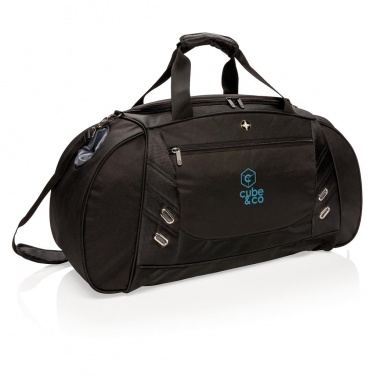 Logotrade promotional giveaway image of: Swiss Peak weekend/sports bag, black