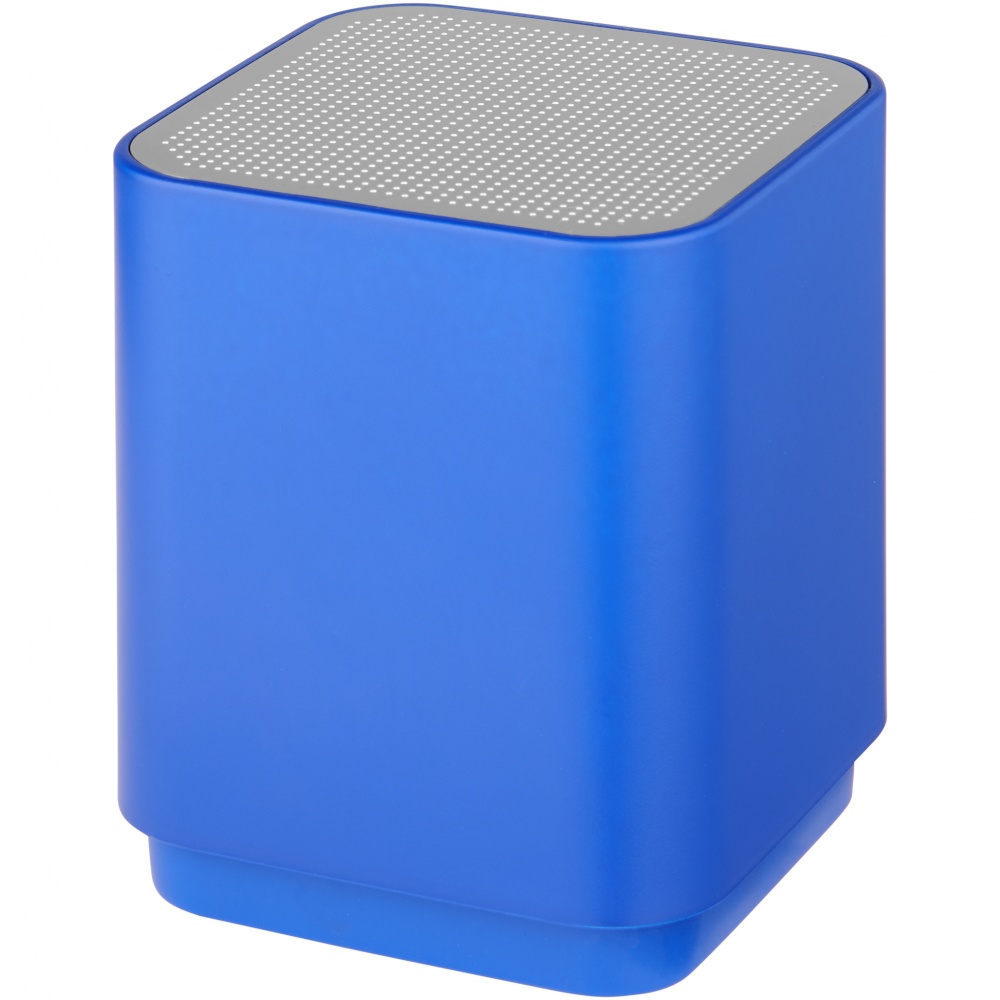 Logo trade promotional product photo of: Beam light-up Bluetooth® speaker, royal blue