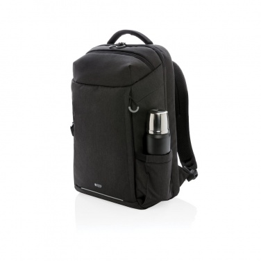 Logotrade advertising product image of: Swiss Peak XXL weekend travel backpack with RFID and USB, black