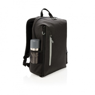 Logotrade business gifts photo of: Lima 15" RFID & USB laptop backpack, black
