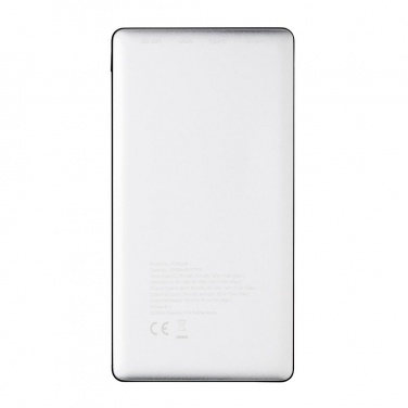 Logotrade promotional giveaways photo of: 10.000 mAh Powerbank with PD and Wireless charger, silver
