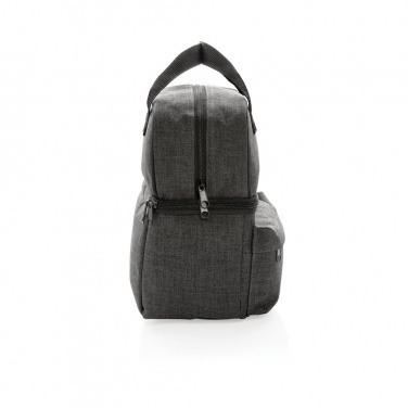 Logo trade promotional items picture of: Cooler bag with 2 insulated compartments, anthracite