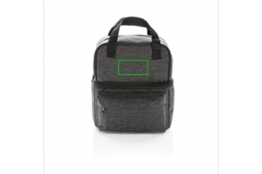 Logotrade promotional item picture of: Cooler bag with 2 insulated compartments, anthracite