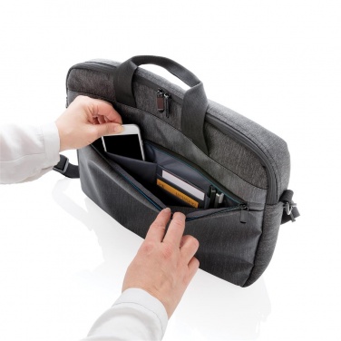 Logotrade promotional gift image of: 900D laptop bag PVC free, black
