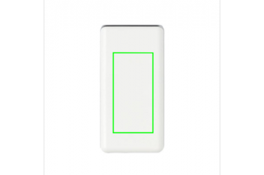 Logotrade advertising product image of: Ultra fast 10.000 mAh powerbank with PD, white