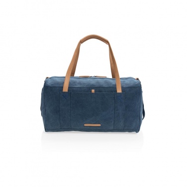 Logotrade advertising product image of: Canvas travel/weekendbag PVC free, blue