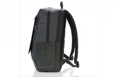 Logo trade corporate gift photo of: Swiss Peak eclipse solar backpack, black
