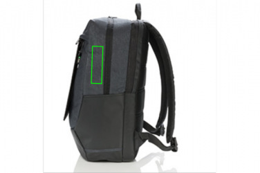 Logotrade corporate gift image of: Swiss Peak eclipse solar backpack, black