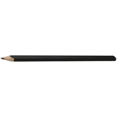 Logo trade promotional merchandise picture of: Carpenter's pencil, black