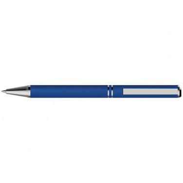 Logotrade promotional gift image of: Metal ballpen with zig-zag clip, blue