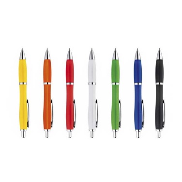Logotrade promotional giveaway image of: Ball pen 'Wladiwostock',  color yellow