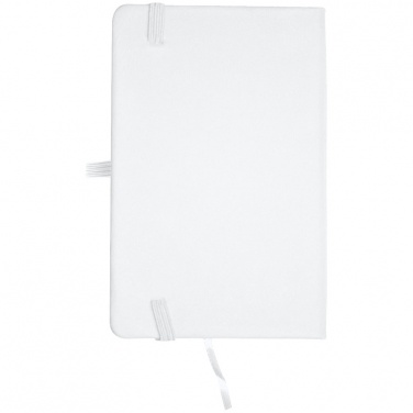 Logo trade corporate gifts image of: Notebook A6 Lübeck, white