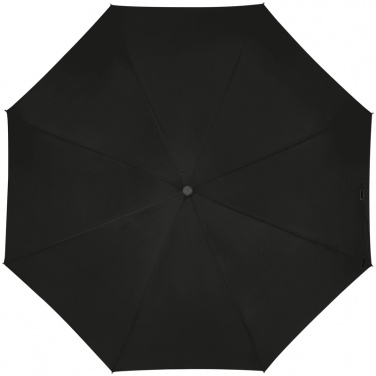 Logo trade business gifts image of: Automatic pocket umbrella with carabiner handle, Black