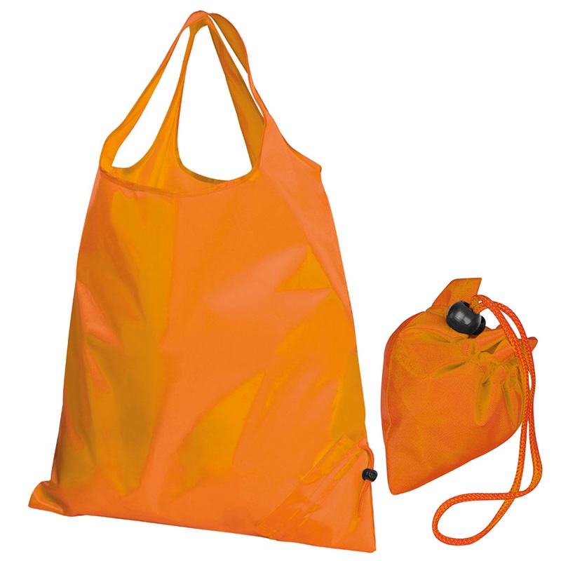 Logo trade promotional item photo of: Foldable shopping bag ELDORADO, orange