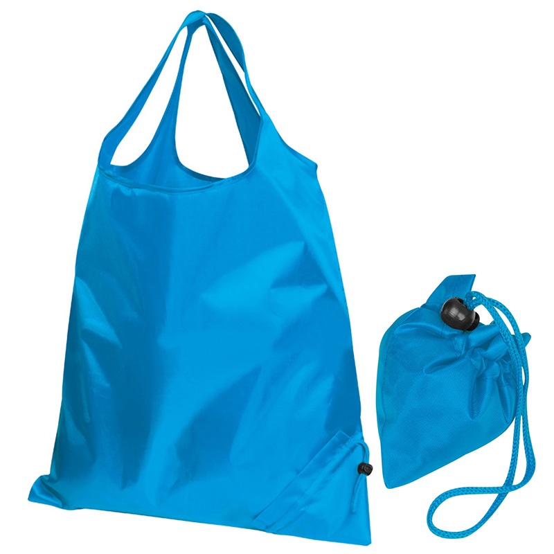 Logo trade promotional items image of: Foldable shopping bag ELDORADO, Blue