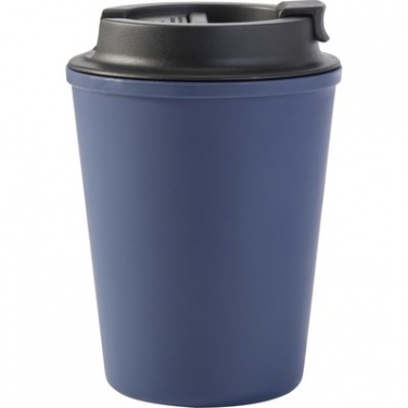 Logo trade promotional merchandise image of: Travel mug 350 ml, blue