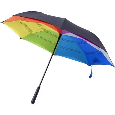 Logo trade promotional merchandise photo of: Reversible automatic umbrella AX, Multi color