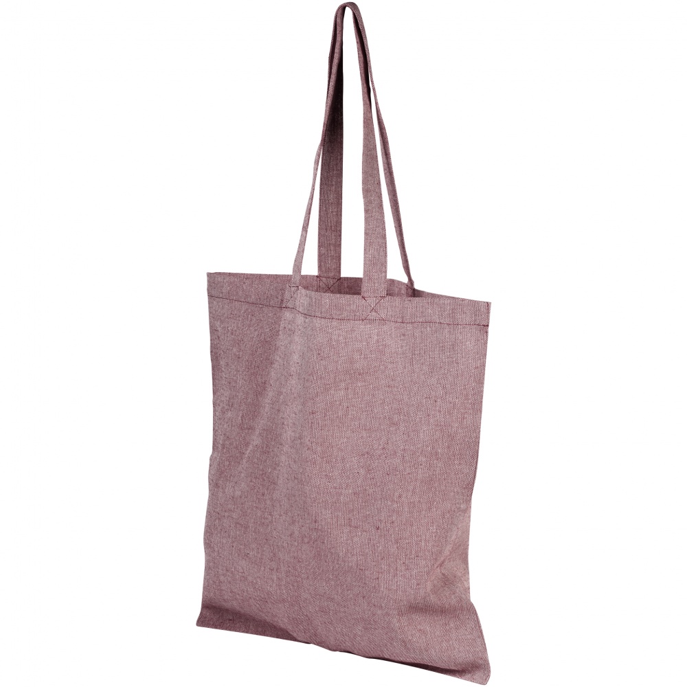 Logo trade promotional merchandise photo of: Pheebs 180 g/m² recycled cotton tote bag