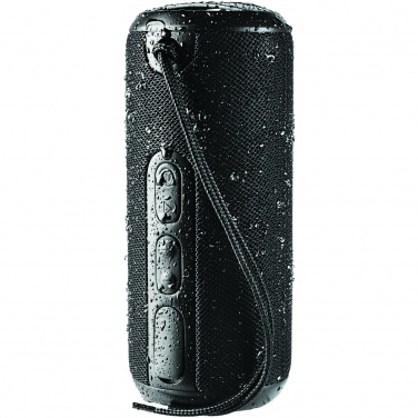 Logotrade promotional gifts photo of: Rugged fabric waterproof Bluetooth® speaker, black
