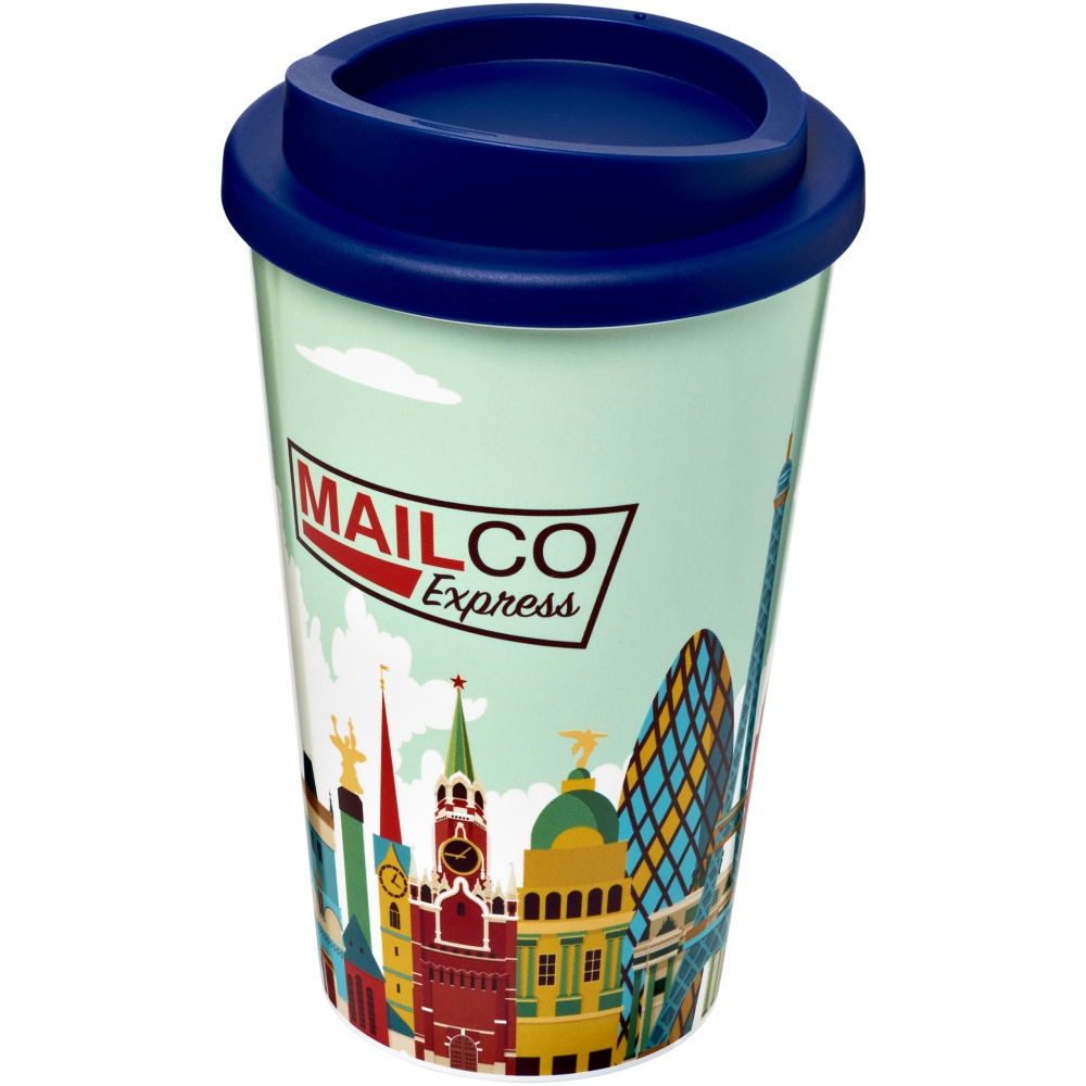 Logo trade promotional gift photo of: Brite-Americano® 350 ml insulated tumbler, navy blue
