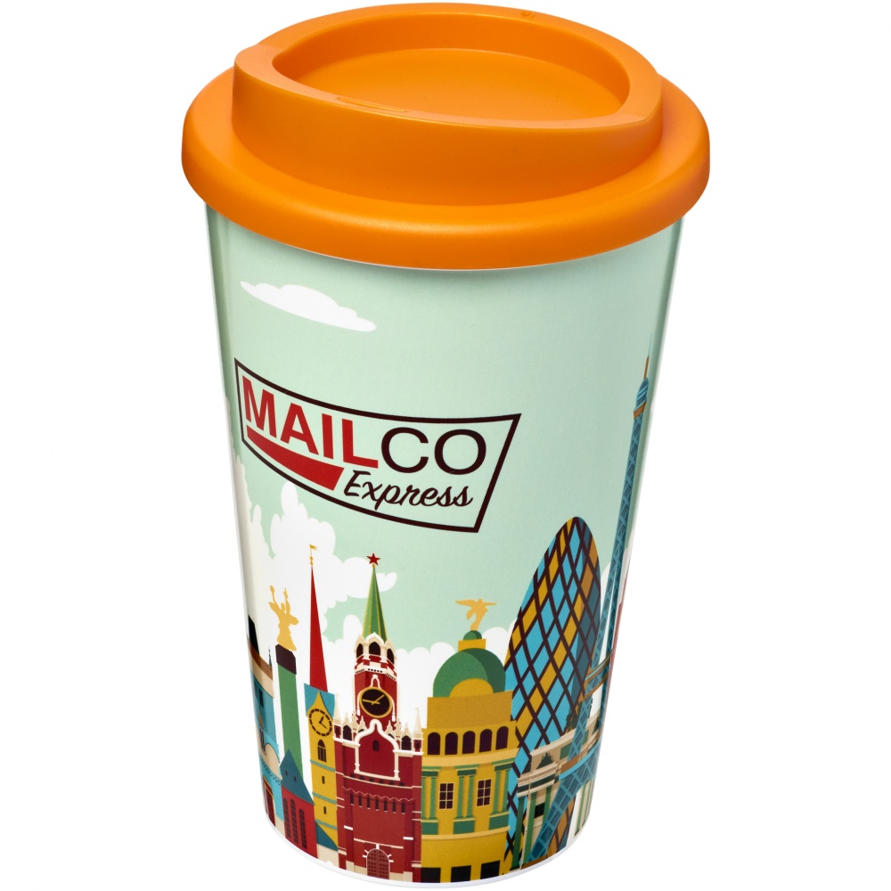 Logo trade corporate gifts picture of: Brite-Americano® 350 ml insulated tumbler, orange