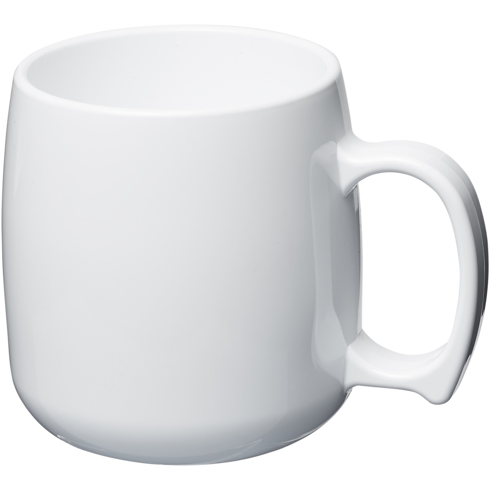 Logo trade advertising products image of: Classic 300 ml plastic mug, white