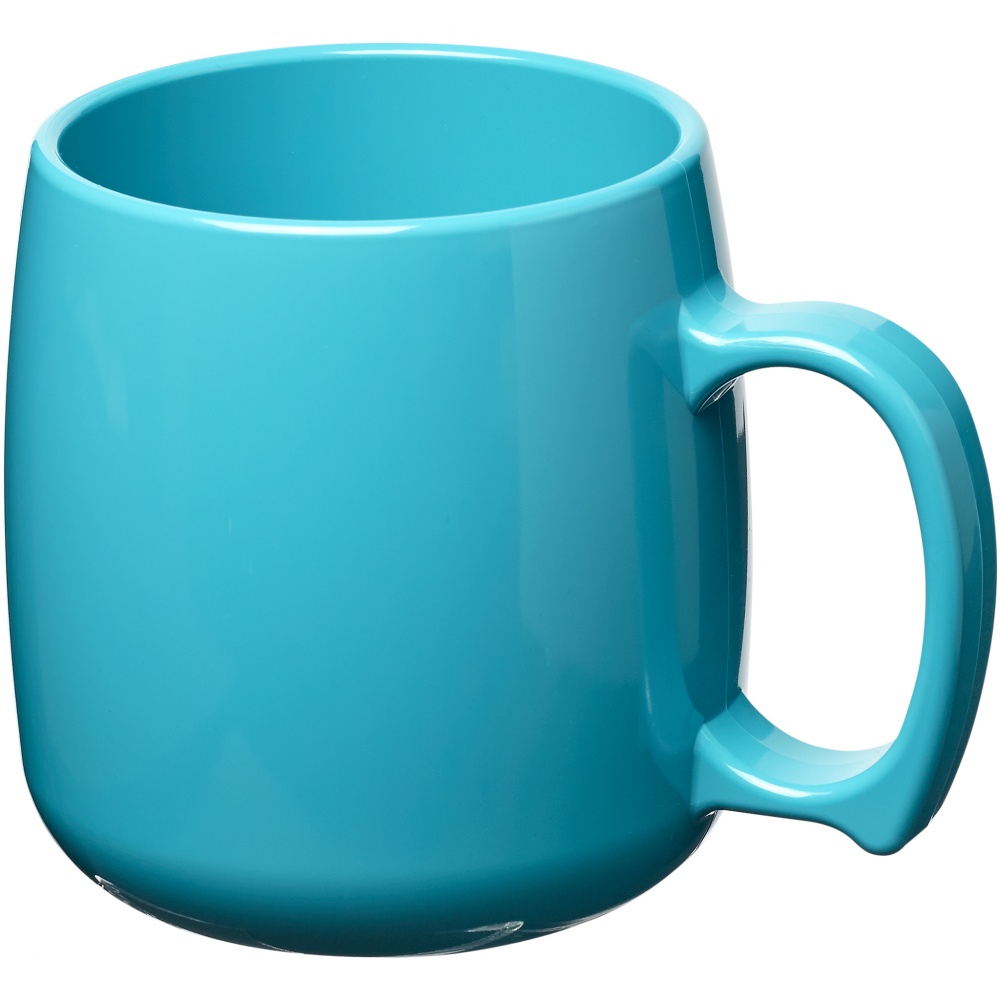 Logo trade promotional merchandise image of: Classic 300 ml plastic mug, light blue