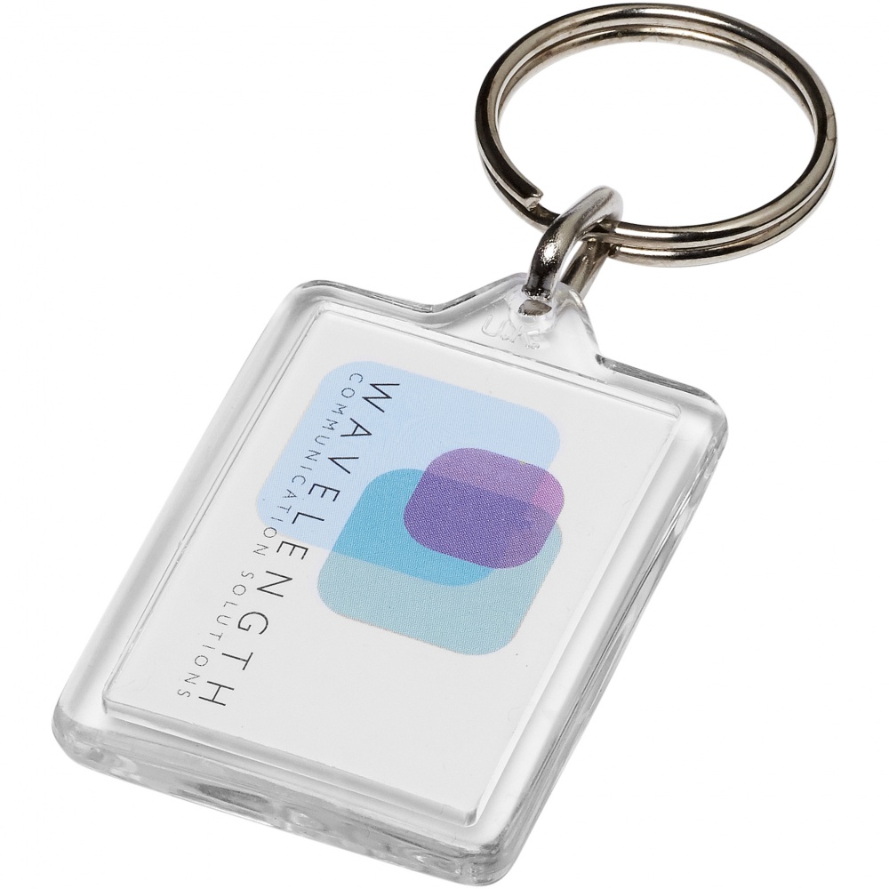 Logo trade promotional items picture of: Midi Y1 compact keychain, transparent