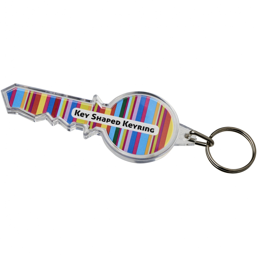 Logo trade corporate gifts image of: Combo key-shaped keychain