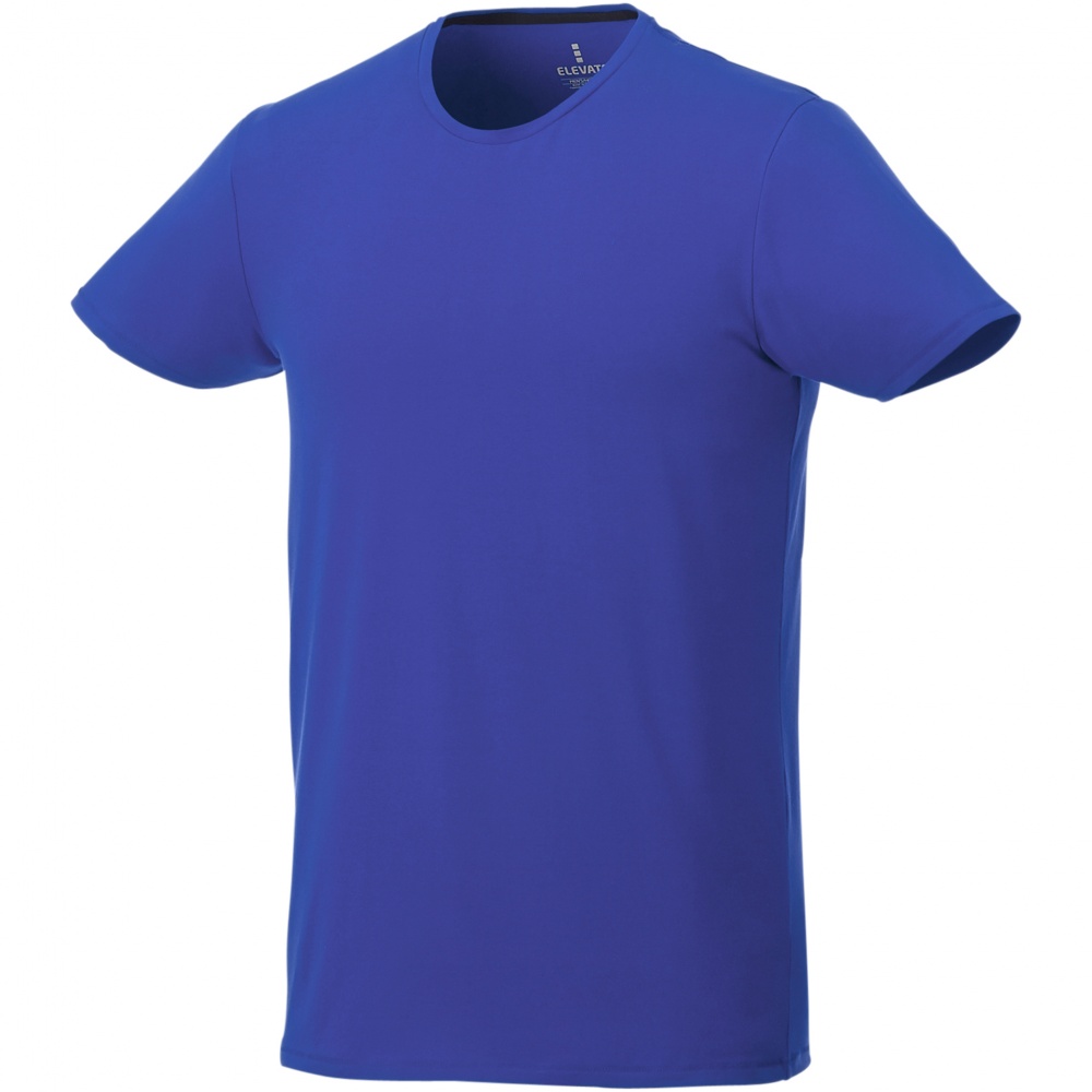 Logo trade promotional gifts image of: Balfour short sleeve men's organic t-shirt, blue