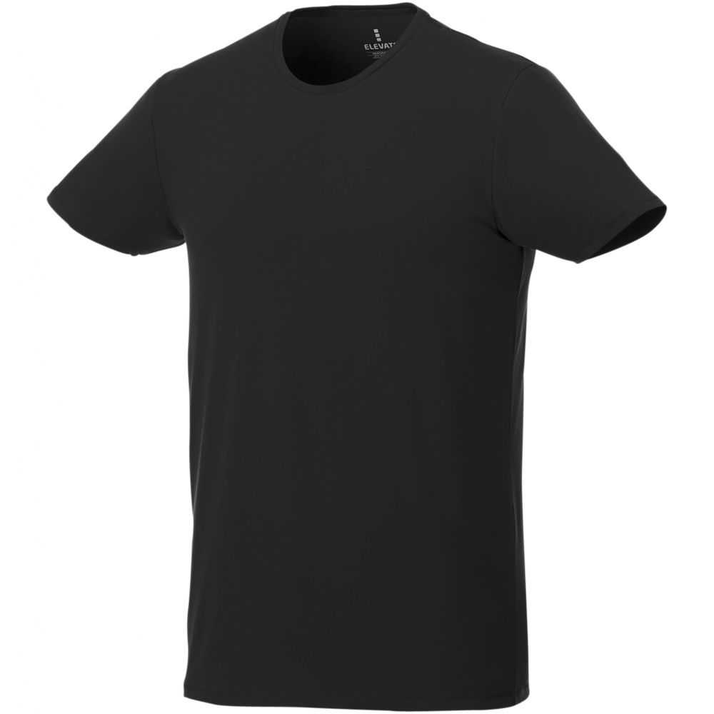 Logotrade business gift image of: Balfour short sleeve men's organic t-shirt, black