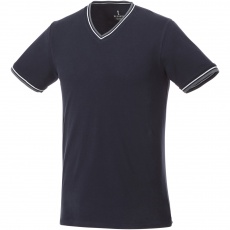 Elbert short sleeve men's pique t-shirt, dark blue