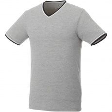 Elbert short sleeve men's pique t-shirt, grey