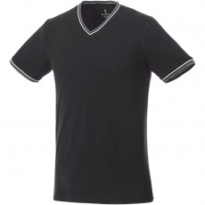 Elbert short sleeve men's pique t-shirt, black