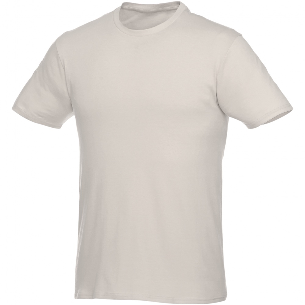 Logo trade promotional items image of: Heros short sleeve unisex t-shirt, light grey