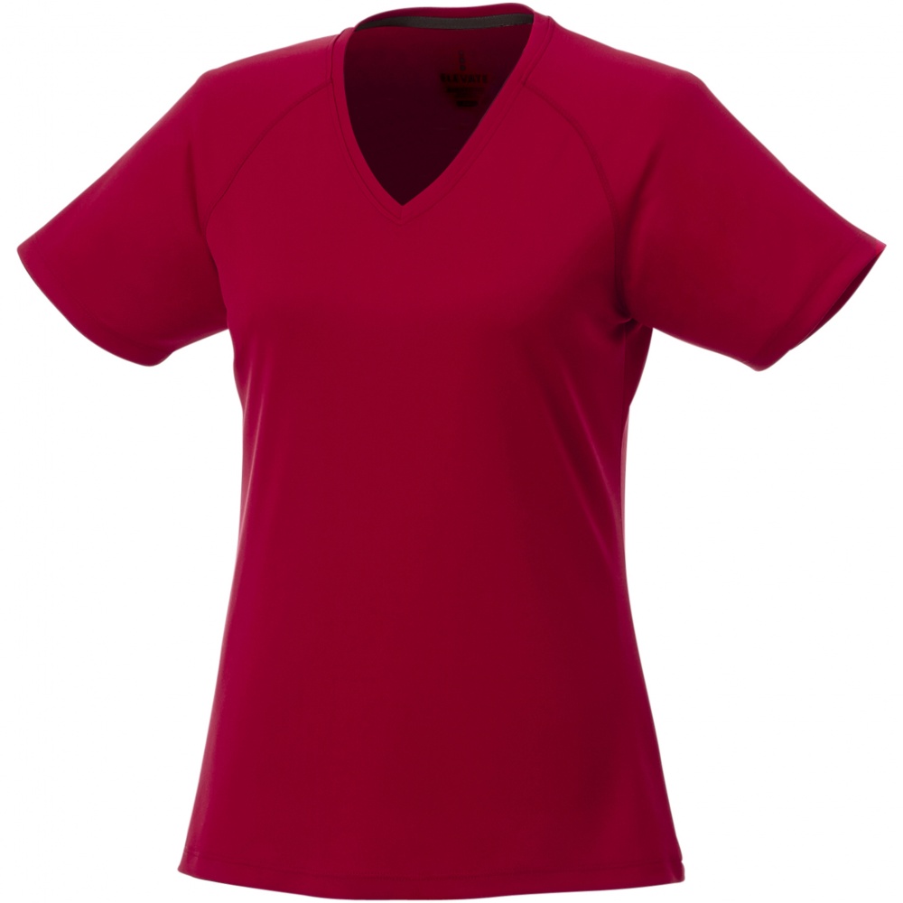 Logotrade promotional merchandise photo of: Amery women's cool fit v-neck shirt, red