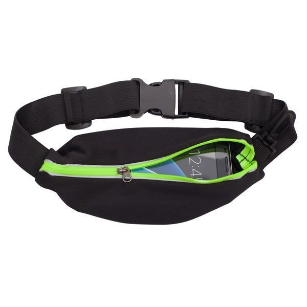 Logotrade business gift image of: Ease sports waist bag, black/light green